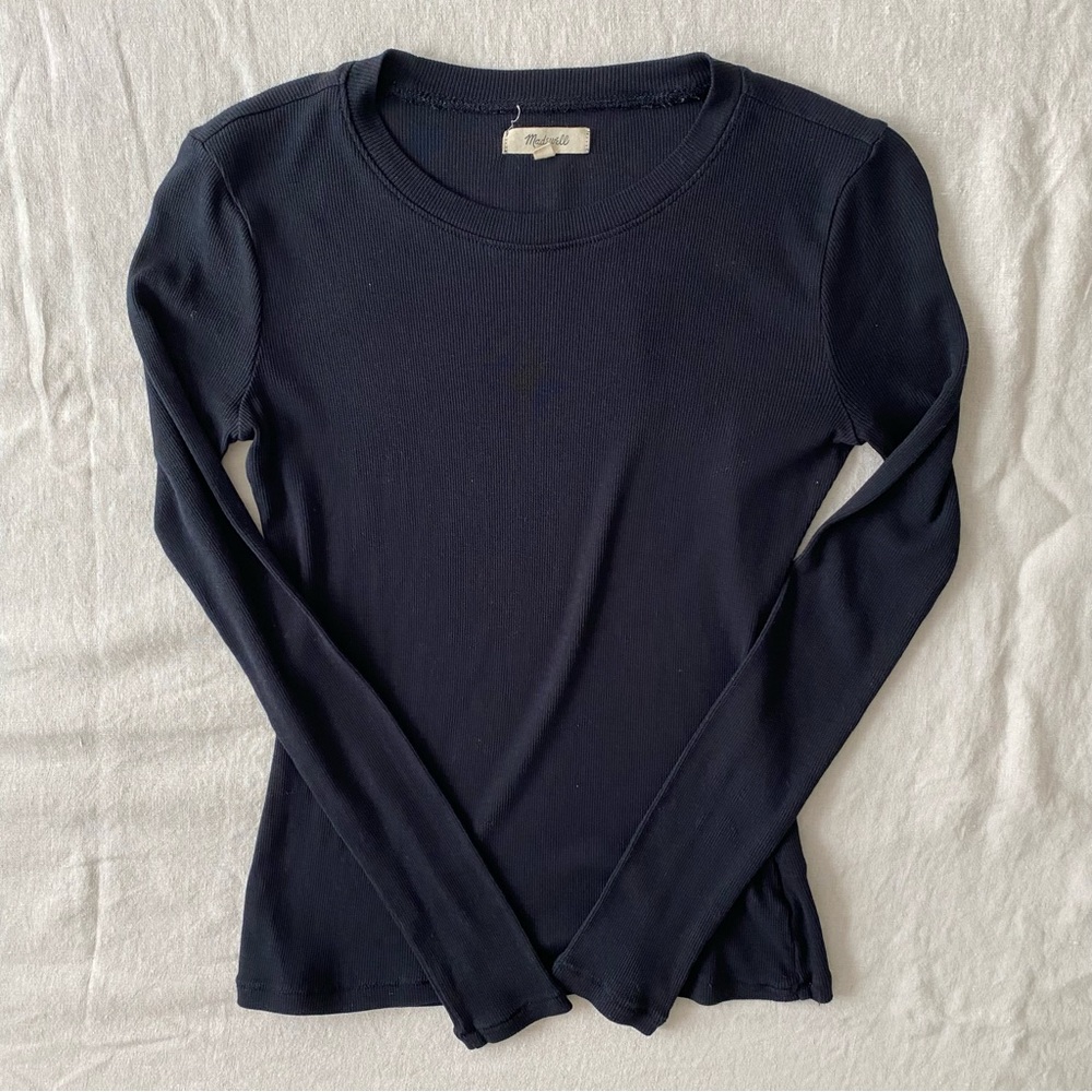 Madewell | Micro Rib Staple Long Sleeve